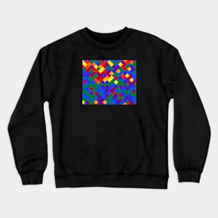 Gay Pride Checkered Squares Gradient Crewneck Sweatshirt